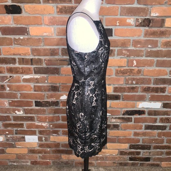 Dress The Population Black Julie Suquin Lace Mini Dress Size Large - Picture 3 of 7